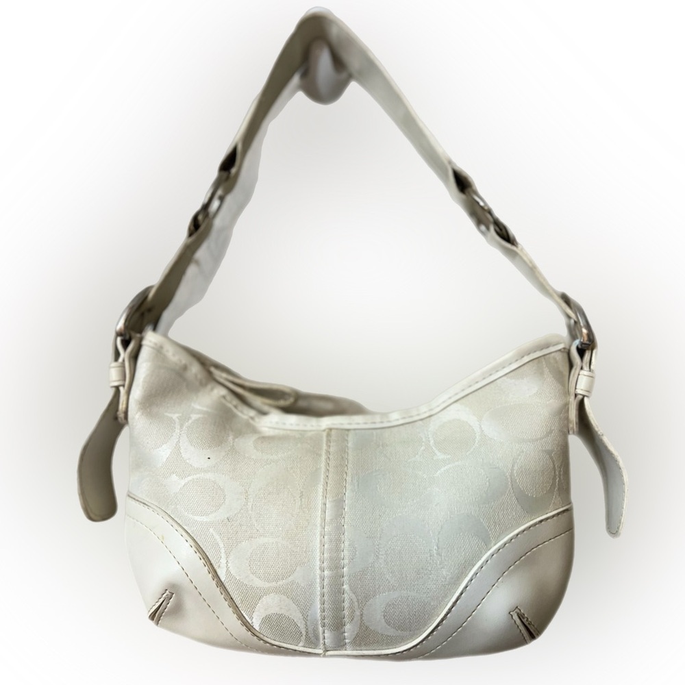 Vintage Coach Cream #5659 Shoulder Bag/ Soho bag